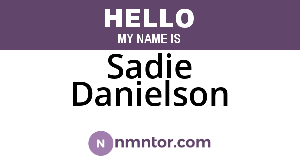 Sadie Danielson