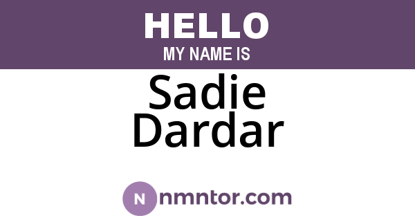 Sadie Dardar