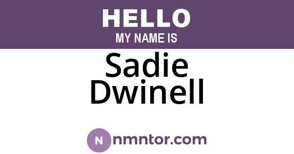 Sadie Dwinell