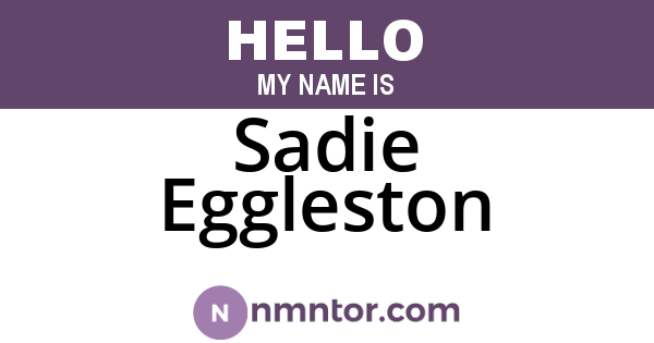 Sadie Eggleston