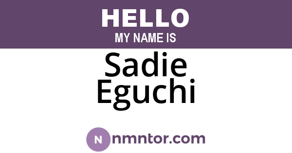Sadie Eguchi