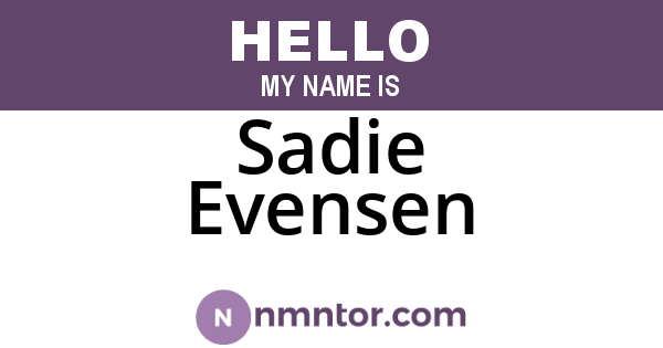Sadie Evensen