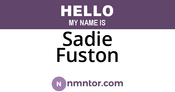 Sadie Fuston