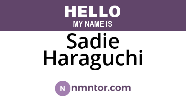 Sadie Haraguchi