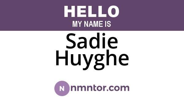 Sadie Huyghe