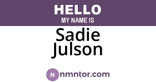 Sadie Julson