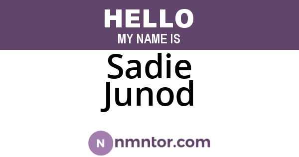 Sadie Junod