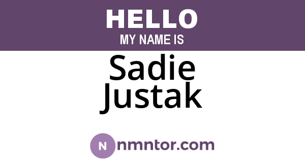 Sadie Justak