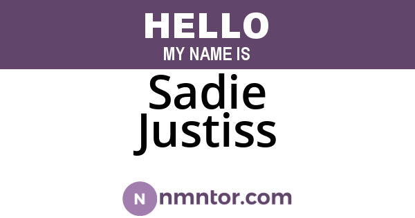 Sadie Justiss