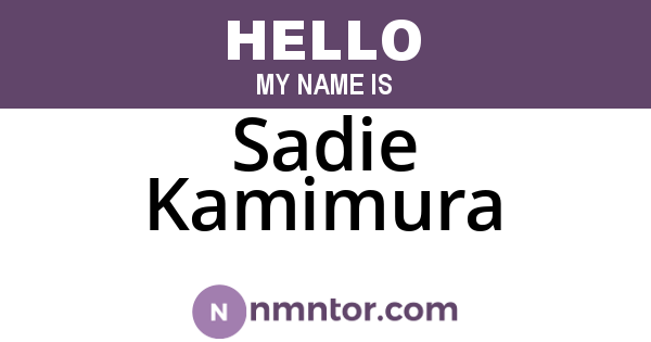 Sadie Kamimura