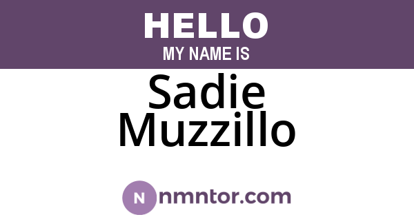 Sadie Muzzillo