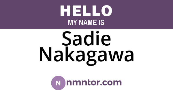 Sadie Nakagawa