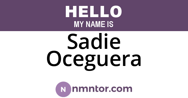 Sadie Oceguera