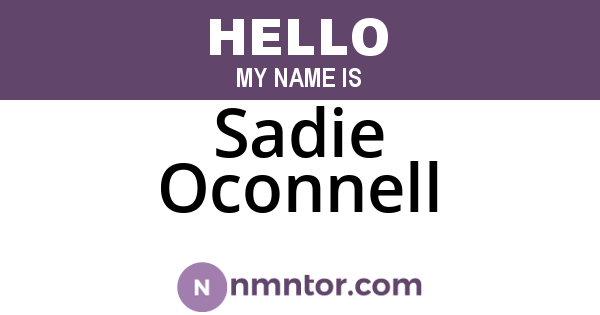 Sadie Oconnell