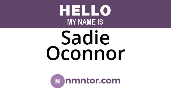 Sadie Oconnor