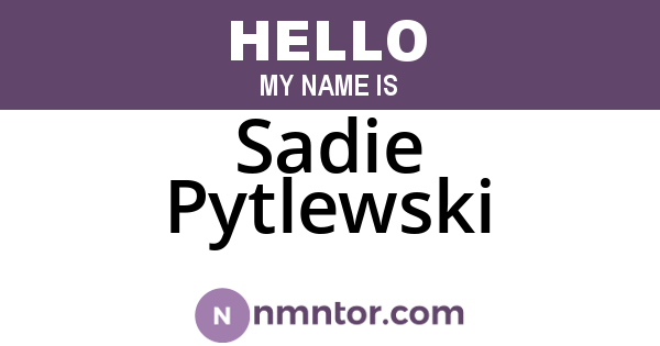 Sadie Pytlewski