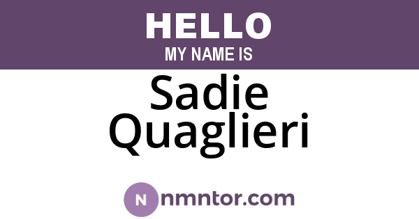Sadie Quaglieri