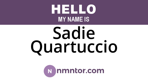 Sadie Quartuccio