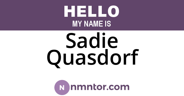Sadie Quasdorf