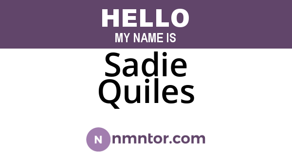 Sadie Quiles