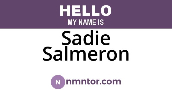 Sadie Salmeron