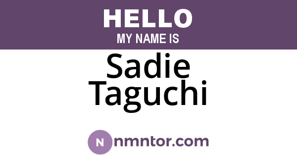 Sadie Taguchi