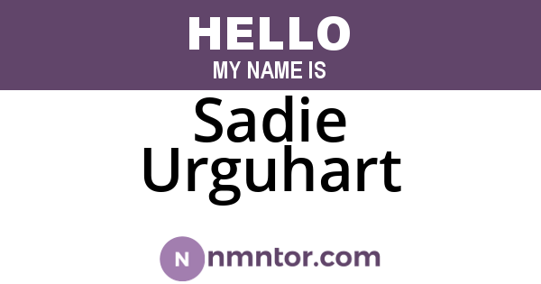 Sadie Urguhart