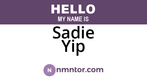 Sadie Yip