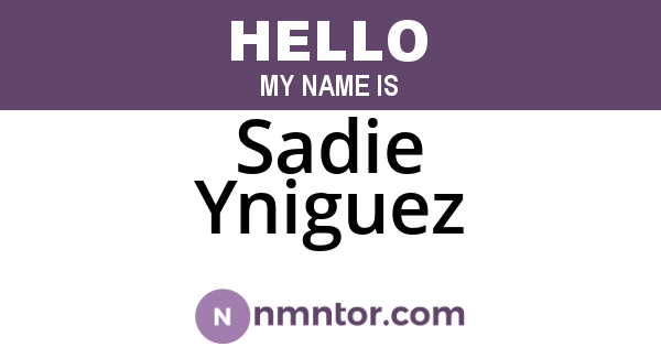 Sadie Yniguez
