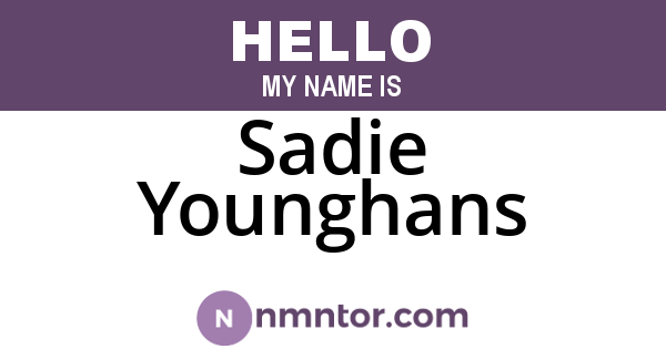 Sadie Younghans