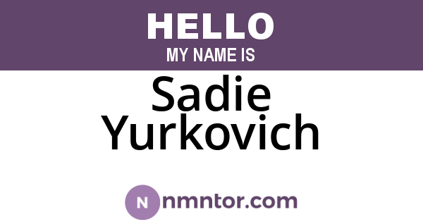 Sadie Yurkovich