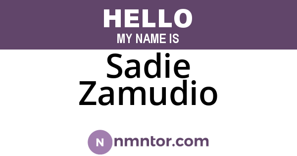 Sadie Zamudio