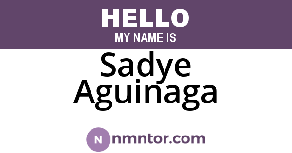 Sadye Aguinaga