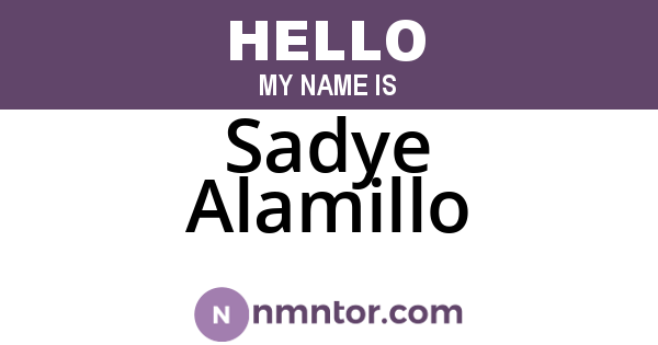 Sadye Alamillo