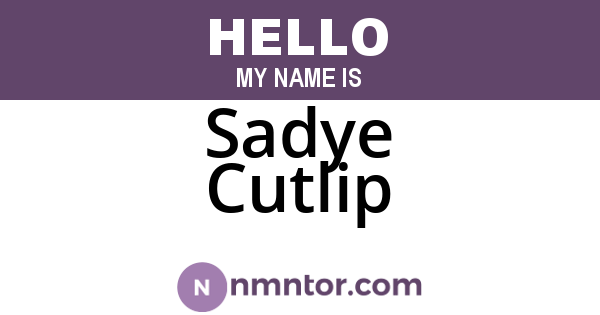 Sadye Cutlip