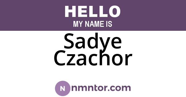 Sadye Czachor