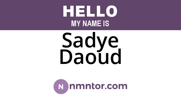 Sadye Daoud