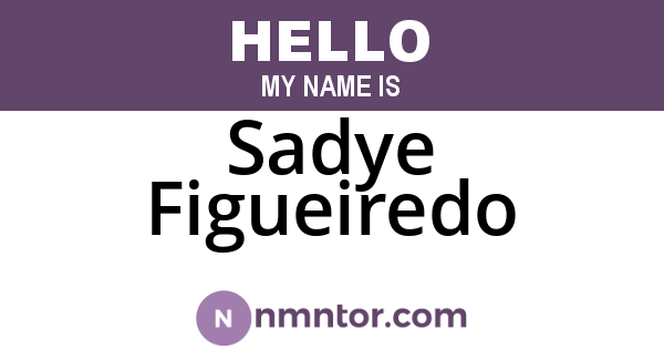 Sadye Figueiredo