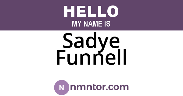 Sadye Funnell