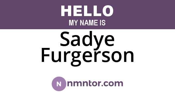 Sadye Furgerson