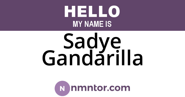 Sadye Gandarilla