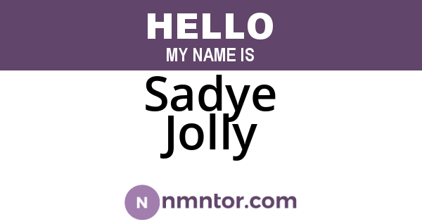 Sadye Jolly