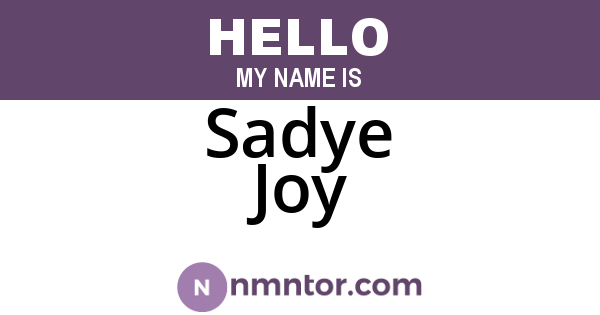 Sadye Joy