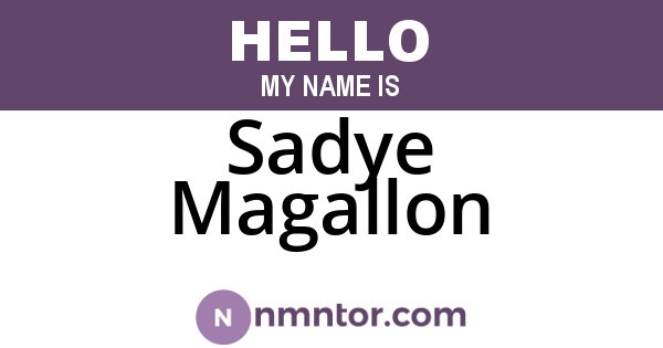 Sadye Magallon