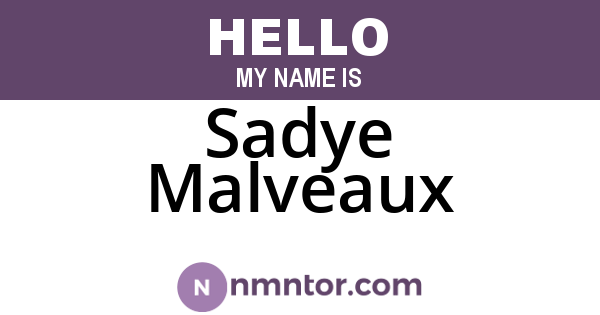 Sadye Malveaux