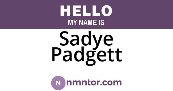 Sadye Padgett