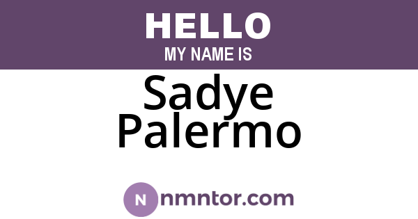 Sadye Palermo