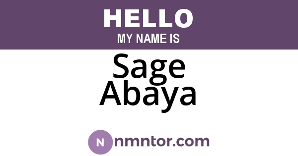Sage Abaya