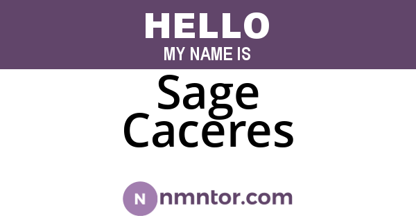 Sage Caceres