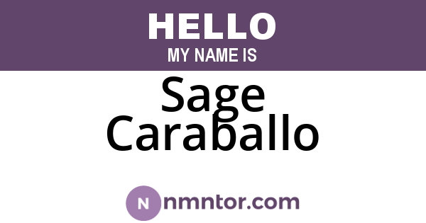 Sage Caraballo